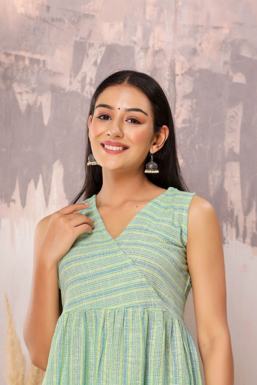 Stripes Print Kurta Pants