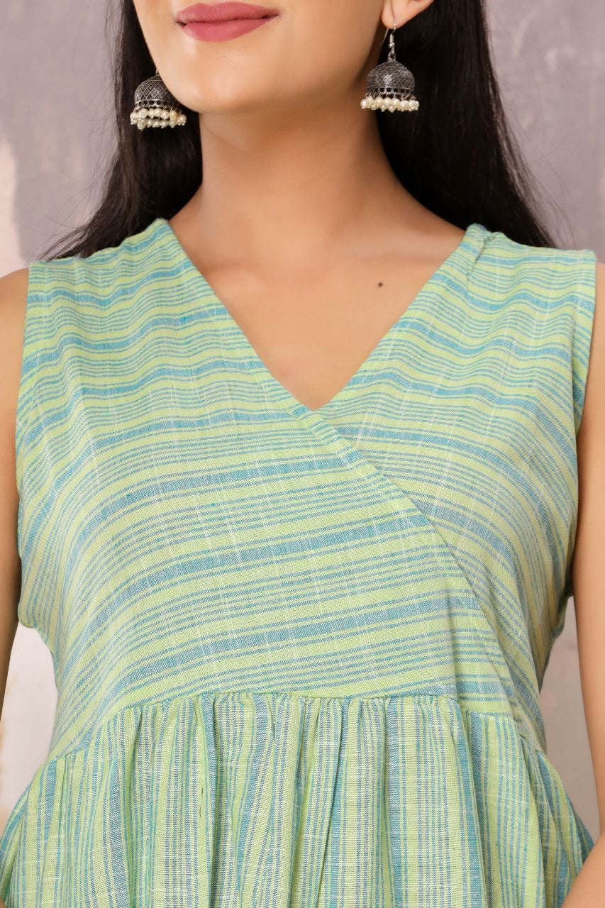 Stripes Print Kurta Pants