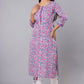 Lavender Printed Kurts Set