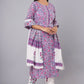 Lavender Printed Kurts Set