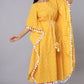 Yellow Printed Kaftan