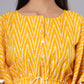 Yellow Printed Kaftan