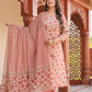 beige Printed Kurts Set