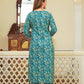 Teal Printed Kurta Set