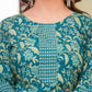 Teal Printed Kurta Set