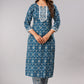 Teal Blue Kurta Set