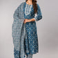 Teal Blue Kurta Set