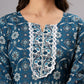 Teal Blue Kurta Set