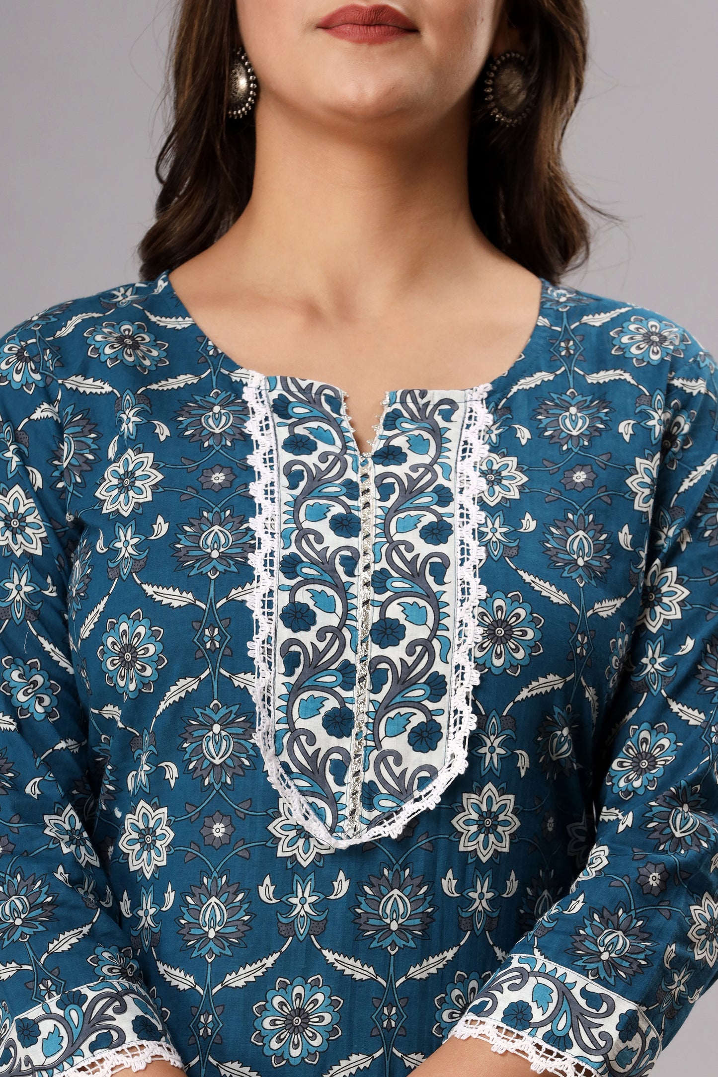 Teal Blue Kurta Set