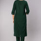 Green Embroidered Kurta Set