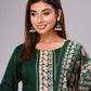 Green Embroidered Kurta Set